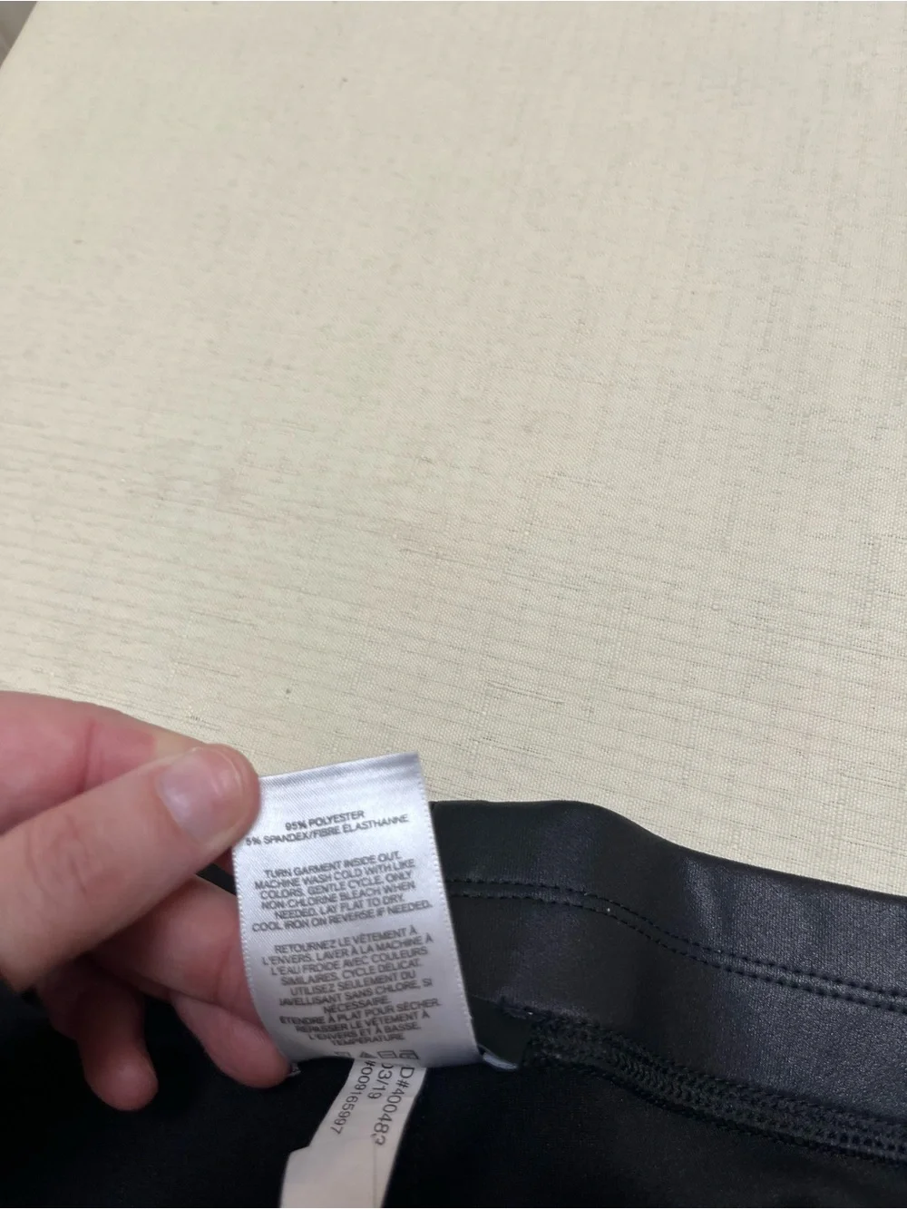 Express M black faux leather leggings